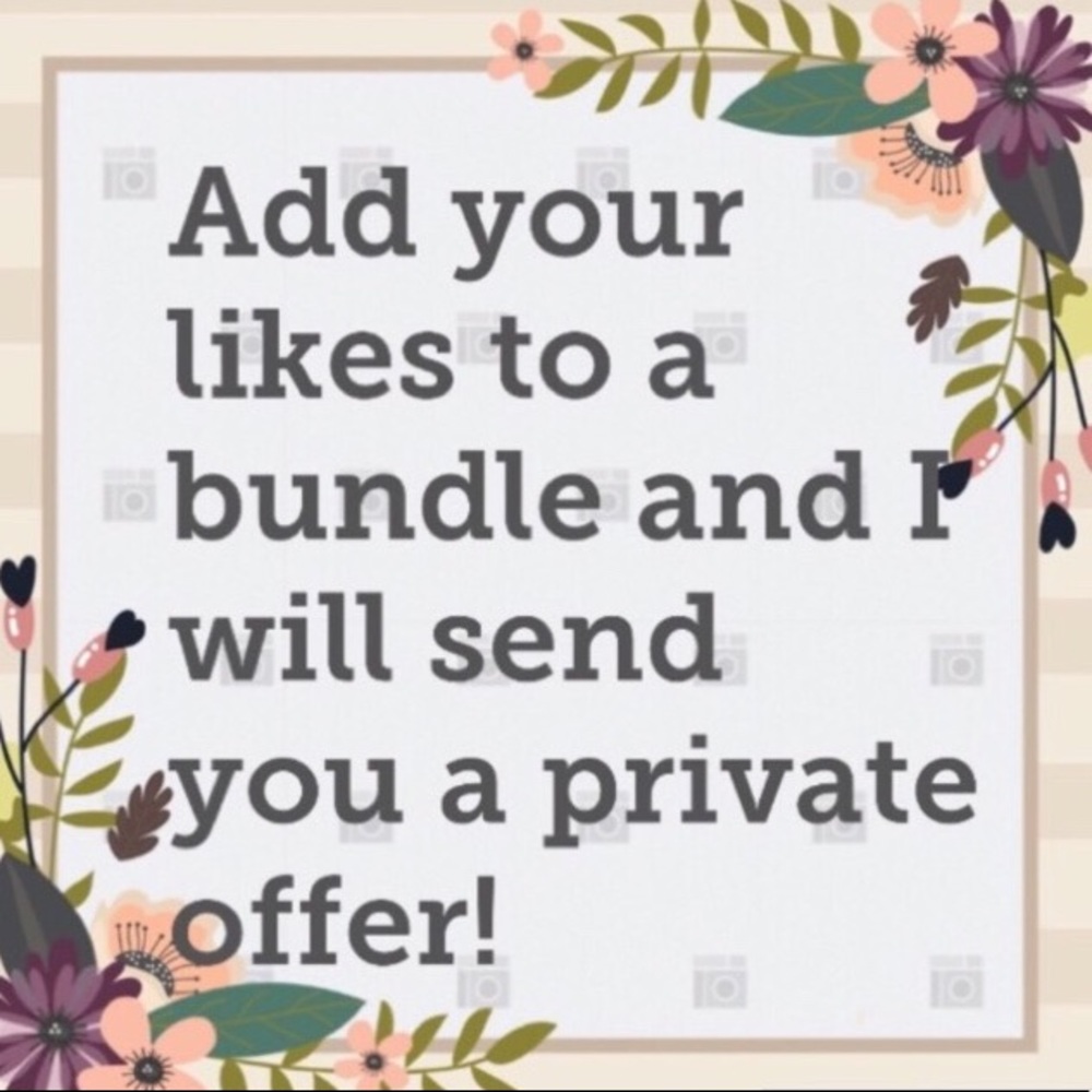 I will send you a discount if you make a bundle!